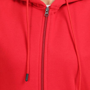 Haute qualité fermeture éclair coton Streetwear à capuche femmes pleine fermeture éclair à capuche à manches longues poches veste à capuche pour les femmes - Product Image 5