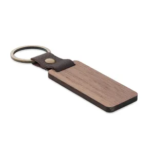 Porte-clés et mousquetons promotionnels en bois de noyer personnalisés NAWKEY pour le merchandising - Product Image 4