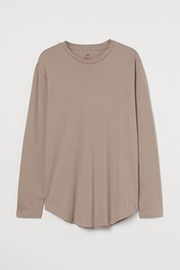 Recién llegado, camiseta de manga larga para hombre, 100% de algodón, cuello redondo, ajuste relajado, secado rápido, transpirable y sostenible, patrón sólido - Product Image 6