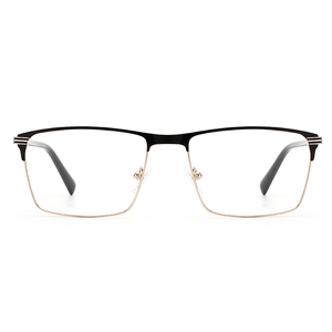 <span class=keywords><strong>Italy</strong></span> thiết kế của nam giới kim loại cảnh tượng khung kính mắt wenzhou sản xuất kính quang học với hình chữ nhật phong cách toàn bộ kính Bộ - Product Image 3