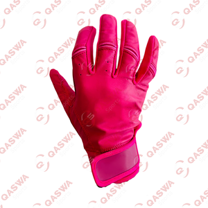 Guantes de bateo de cuero Premium para hombres y mujeres Guantes de bateo de béisbol de puño corto de color personalizado - Product Image 3