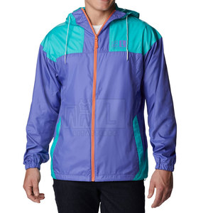 Veste coupe-vent pour homme de qualité supérieure avec logo sur le devant, en polyester/nylon, séchage rapide, respirante, vêtement d'extérieur pour l'hiver - Product Image 1