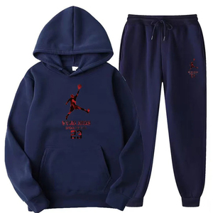 Nouveau automne hiver mode écologique couleur unie Plus peluche épais chaud personnalisé survêtement hommes décontracté sport ample 5XL - Product Image 6