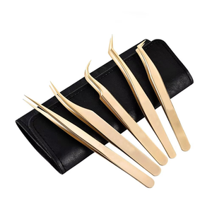 Nuevo Producto del Fabricante: Pinzas para Pestañas 3 en 1 de Titanio y Acero Inoxidable, Cepillo para Cejas, Rizador de Pestañas, Manicura - Product Image 4