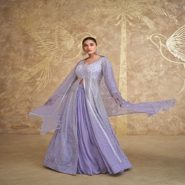 Buy Women Indo Western Dresses Heavy Zardozi Embroidery | Alibaba.com