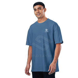 เสื้อยืดโอเวอร์ไซส์ผู้ชาย โลโก้สั่งทำ ผ้าโพลีเอสเตอร์/คอตตอน ระบายอากาศได้ดี เป็นมิตรกับสิ่งแวดล้อม ผลิตในปากีสถาน ขายดี - Product Image 3