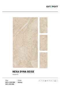 Carreaux de sol muraux vitrifiés en porcelaine émaillée de 600x1200mm avec des surfaces extrêmement brillantes Série de design brillant pour murs et sols - Product Image 2