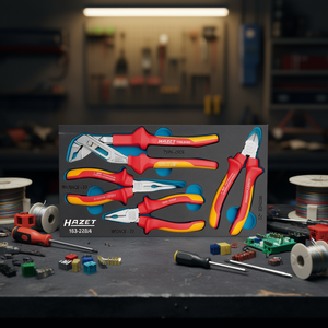 Juego de alicates y cortadores con aislamiento protector Hazet 1000V, juego de 4 piezas - Product Image 3