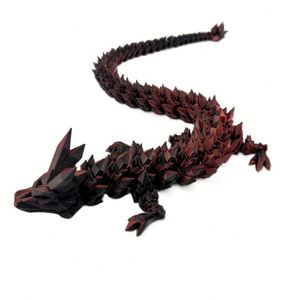 2026 Brand New Arrival Durable Lightweight Crystal Textured Flexible Hinged <strong>Dragon</strong> Model for Kids Adults Stress Relief Gift - Product Image 4