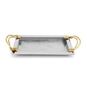 Plateau de service en métal de luxe Plateau fait main de qualité supérieure Vente chaude Fournitures d'hôtel Plateau de service en métal fantaisie de table - Product Image 5