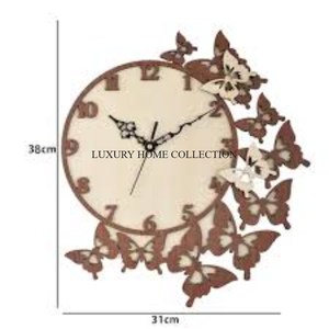 นาฬิกาแขวนผนังโลหะอลูมิเนียมตกแต่งขนาดใหญ่แบบชนบทพร้อมรายละเอียดที่หรูหราสำหรับรูปแบบการตกแต่งที่ได้แรงบันดาลใจจากห้องครัวและบ้านไร่ - Product Image 2