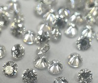 E-f Blanc Couleur 1.25mm Moissanite Diamant Rond Brillant Coupe Vs Pureté