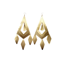 Jwellex afrique 2024 bijoux décontractés Festival boucles d'oreilles en laiton martelé coloré boucles d'oreilles en laiton pur noir Costume robe femmes - Product Image 6