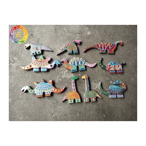 Ornements d'arbre de Noël en bois-Décorations en bois en forme d'animaux, jouets en bois faits à la main d'artisan - Product Image 4