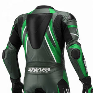 Traje de Motocicleta de Cuero con Logotipo Personalizado, Traje de Carreras de Motocicleta de Cuero Genuino, Trajes de Carreras de Motocicleta de Cuero de Alta Calidad - Product Image 4