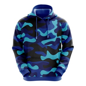 Breathable UV Protection Unisex Hoodies & Sweatshirts New Printed Cotton Polyester <b>Camouflage</b> Sublimation - Product Image 3