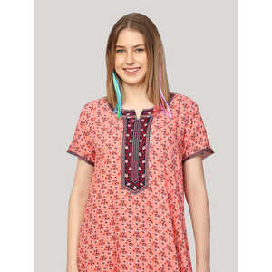 Robe de nuit longue maxi Evolve pour femme en viscose Liva ultra douce et confortable, boutonnée, avec poche, pour la maison (ODM) - Product Image 5