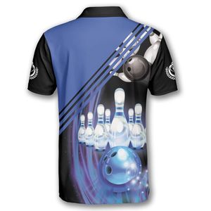 Lightweight breathable custom <b>bowling</b> jerseys featuring printing stretch material and team name number personalization - Product Image 4