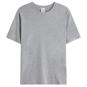 T-shirt à manches courtes 100% coton décontracté à la mode pour hommes été haute qualité 240gsm lourd tricoté polyester/coton matériel - Product Image 1