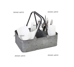 Porte-couverts en acier galvanisé au design classique, qualité supérieure, forme rectangulaire, à prix abordable - Product Image 1