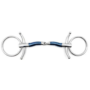 บิตม้าคุณภาพสูงแบบ Sweet Iron สำหรับเด็ก พร้อมห่วงหนังแบบหลวมและปากบิตแบบ Snaffle - Product Image 2