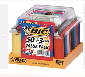 Bi-c Classic Maxi Lighters - Tray of 50 - Plus 3 Free Special Lighters - Product Image 2