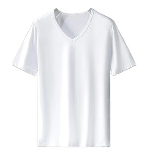 Camisetas de Algodón 100% Blancas con Cuello en V, Ropa Interior, Camiseta para Hombre, Camiseta para Chico, Ropa Casual para Hombre - Product Image 1