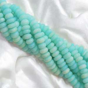 Perles rondes lisses en opale bleu ciel naturel 7mm 8mm 10mm perles de pierres précieuses en vrac pour la fabrication de bijoux bricolage artisanat en gros - Product Image 4