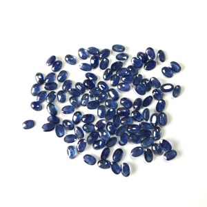6x4mm ovale naturel bleu saphir pierres précieuses en vrac saphir à facettes pierre naturelle pour la fabrication de bijoux prix de gros Vivaaz gemmes - Product Image 1