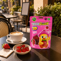 YoloDuck Factory Direct Groothandel Vochtbestendige Zakjes 3D Aardbei-vormige Gummy Candy Direct Leverbaar