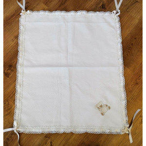 Elfenbeinfarbener Bären-Rhombus-Karo Gewebter 100% Baumwollstoff - Product Image 2