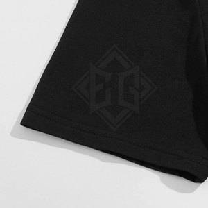 Conjunto de camiseta y pantalones cortos de secado rápido transpirable informal de verano para hombre-Ropa deportiva Poliéster/Algodón Servicio OEM - Product Image 4