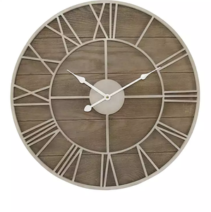 AK latón redondo blanco número romano Reloj de pared moderno decorativo cuarzo aguja pantalla patrón abstracto Venta caliente decoración del hogar - Product Image 1