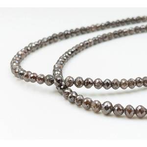 Perles de diamant champagne naturel facettées rondes de haute qualité 3,5-4,5 mm, diamants en vrac, boules de champagne - Product Image 2