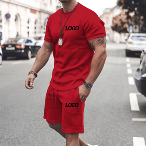 2024 ขายส่งที่กําหนดเองฤดูร้อนมาใหม่โพลีเอสเตอร์วิ่งจ๊อกกิ้งกีฬาชุดวอร์มและสั้น 2 ชิ้นกางเกงขาสั้นผู้ชาย T เสื้อชุด - Product Image 3