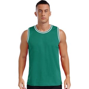 เสื้อกล้ามบาสเก็ตบอลสีขาวทันสมัยชื่อทีมที่กำหนดชื่อทีมฤดูร้อนเสื้อกั๊กกีฬาของผู้ชายเสื้อเครื่องแบบลำลองเสื้อทีมโอเวอร์ไซส์ - Product Image 1