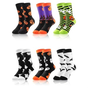 Chaussettes d'Halloween et de Noël personnalisées Chaussettes d'infirmière de créateurs personnalisées Chaussettes de compression - Product Image 1