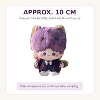 Peluche personnalisée en forme d'oreilles de chat, mini mascotte personnalisée avec broderie de logo pour cadeaux promotionnels