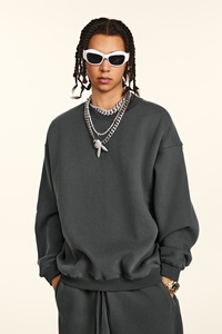 Sudaderas de gran tamaño personalizadas de algodón de alta calidad para hombre, sudadera cómoda de cuello redondo para hombre 2025 - Product Image 4