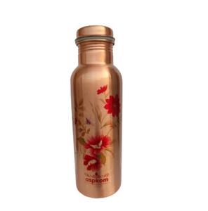 Modern Printed Pure Copper Water <b>Bottle</b> Yoga Water <b>Bottle</b> Ayurveda Copper Vessel Leak Proof Copper Water <b>Bottle</b> - Product Image 2