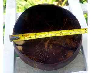 ชามกะลามะพร้าวแบบเวียดนามทำมือพร้อม99GD กะลามะพร้าวแท้ขัดมัน - Product Image 1