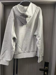 H5528 automne hiver nouveautés poids lourd 500 Gsm coton mélanges sweats à capuche zippés sweats à capuche vierges pour hommes pour femmes - Product Image 5