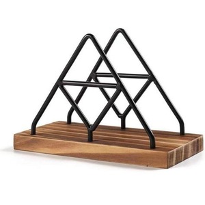 Porte-serviettes en métal de qualité supérieure Artistique Organisateur élégant Durable fait à la main Parfait pour la configuration du buffet de l'hôtel et de la table à manger - Product Image 6