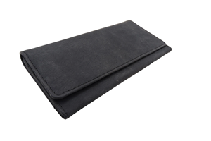 กระเป๋าสตางค์ใบยาวหนังสีดำคลาสสิกสำหรับผู้ชายและผู้หญิงกระเป๋าคลัทช์หนังนิ่มทำด้วยมือมีช่องเสียบบัตรหลายช่องกระเป๋าเงินบางหรูหรา - Product Image 4