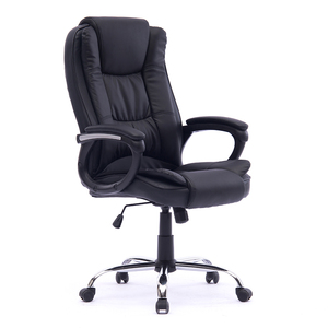 Vente directe usine Chaise de bureau de direction en cuir de luxe, pivotante et réglable en hauteur - Product Image 1