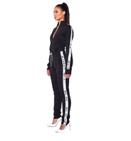 Survêtement d'été personnalisé unisexe 2 pièces en polaire Spandex/Polyester, fermeture éclair intégrale, taille élastique, respirant, coupe ajustée ou oversize