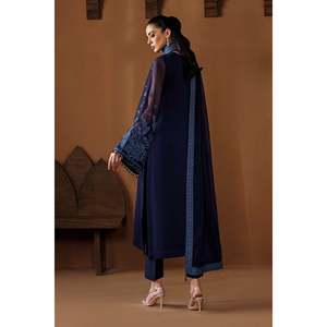 Ensemble de costume pour femme en mousseline brodée PR-1287 - Product Image 2