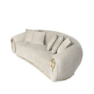 Soleil Contemporary One-Seater Sofa Velvet Home Furniture with Washable Upholstery Sponge Filling for Living Room or Apartment - Product Image 4