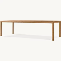 Tables à manger modernes et durables en bois massif de chêne plaqué, style nordique contemporain, écologiques, pour appartements et hôtels, forme croissant