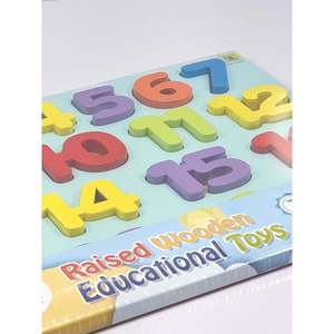 Rompecabezas Educativo Interactivo de Madera para Contar de 1 a 20 con Números en Relieve - Product Image 2